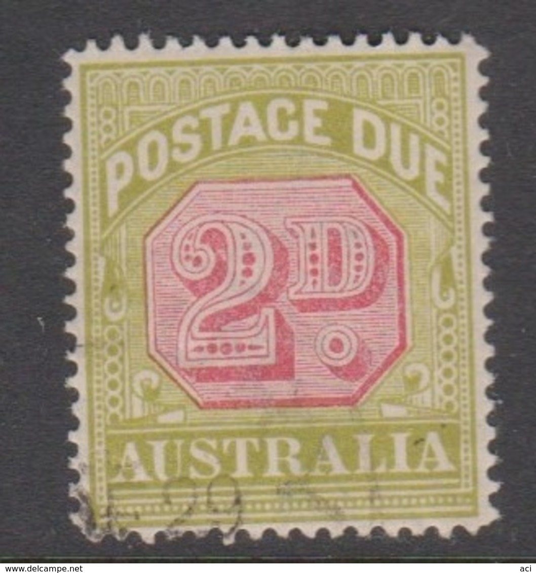 Australia D 94 1919-30 Postage Due 2 D Carmine And Yellow Green,used - Impuestos