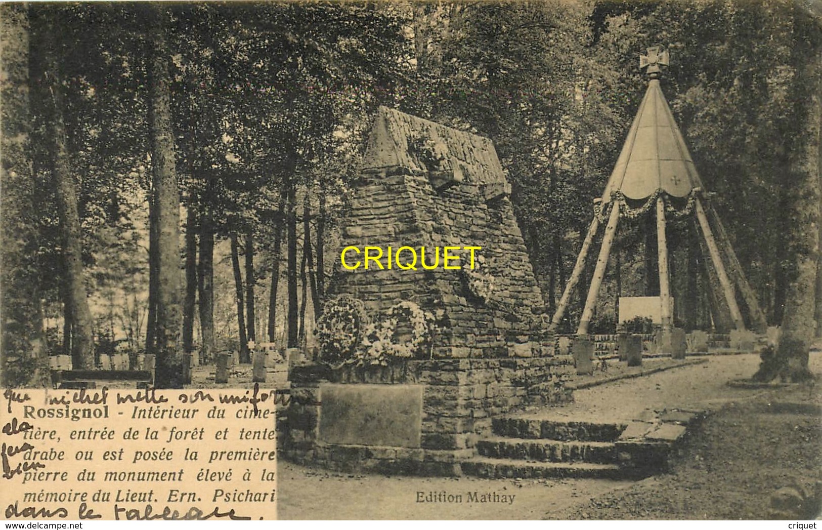 Belgique, Rossignol, Intérieur Du Cimetière...., Visuel Pas Courant - Tintigny