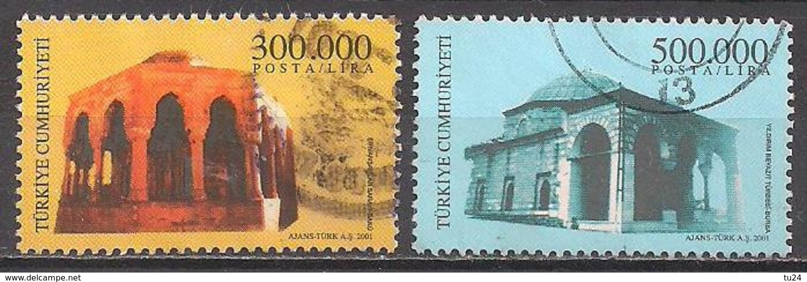 Türkei  (2001)  Mi.Nr.  3289 + 3292  Gest. / Used  (3fb29) - Oblitérés