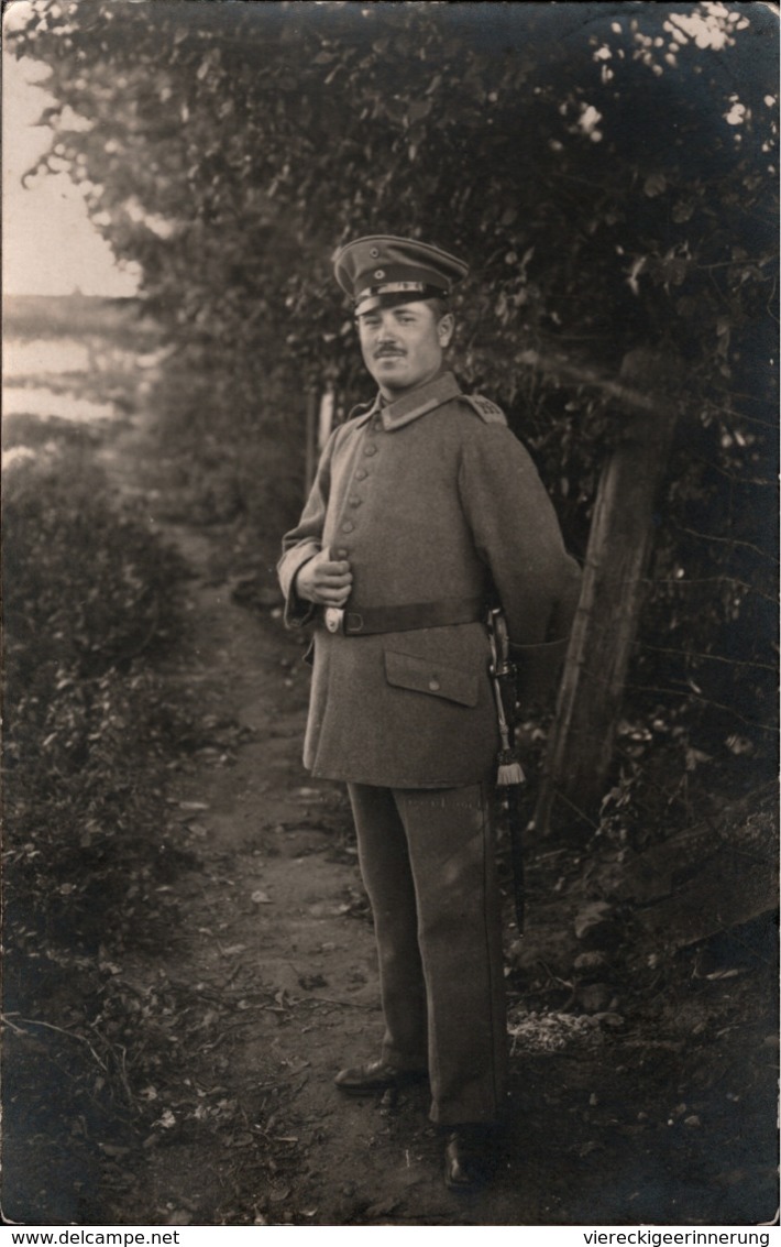 ! Alte Fotokarte, Photo, Kriegsgefangenlager Rondsen Bei Graudenz, Feldpost, Uniform, Säbel, Polen - Polen