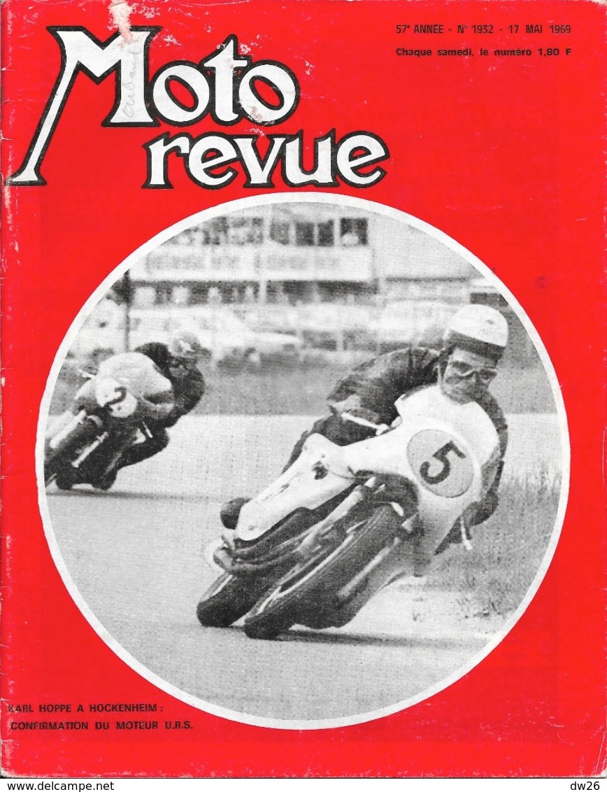 Moto Revue Hebdomadaire N° 1932 Mai 1969: Karl Hoppe à Hockenheim (moteur U.R.S.) Publicité Norton - Auto/Motorrad