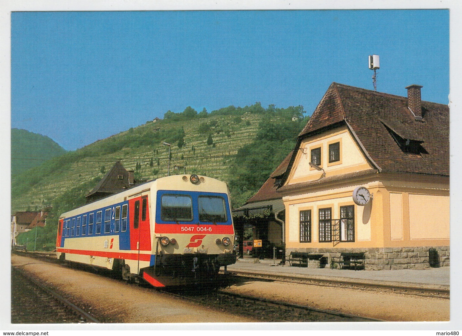 OSTERREICH   TRAIN- ZUG- TREIN- TRENI- GARE- BAHNHOF- STATION- STAZIONI   2 SCAN  (NUOVA) - Treni