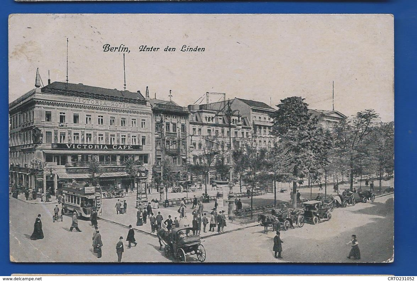 BERLIN  Unter Der Linden    Victoria Café   Animées    écrite En 1916 - Other & Unclassified