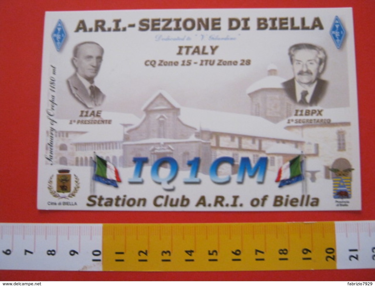 A.04 ITALIA ANNULLO - 2008 OCCHIEPPO INFERIORE BIELLA RADIO VINCENSO ROSA MENTORE DI GUGLIELMO MARCONI - Telecom