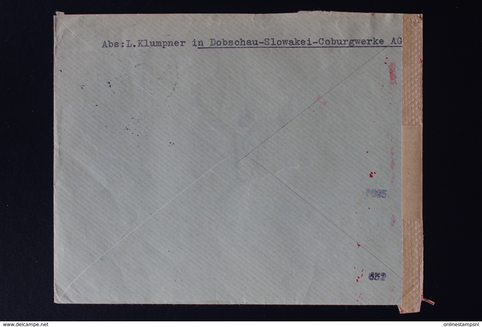 Slovakia Slowakei Cover Dobschau  Coburgwerke To Berlin  1942 Censored - Lettres & Documents