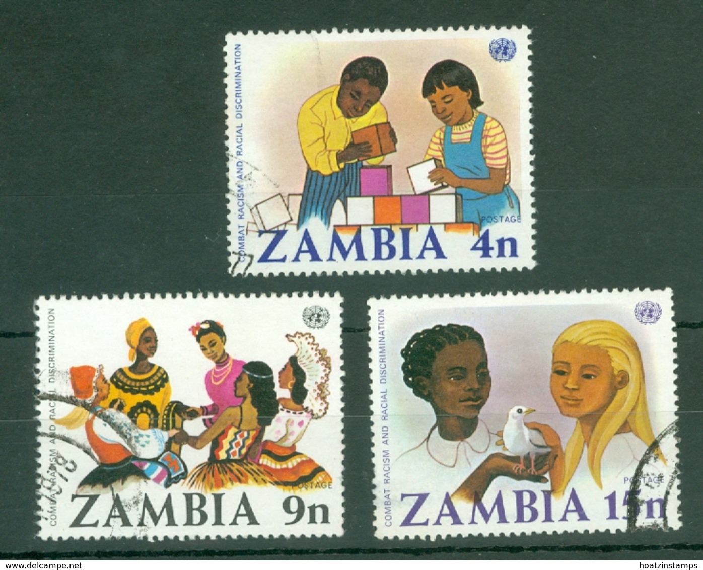 Zambia: 1977   Decade For Action To Combate Racism And Racial Discrimination    Used - Zambia (1965-...)