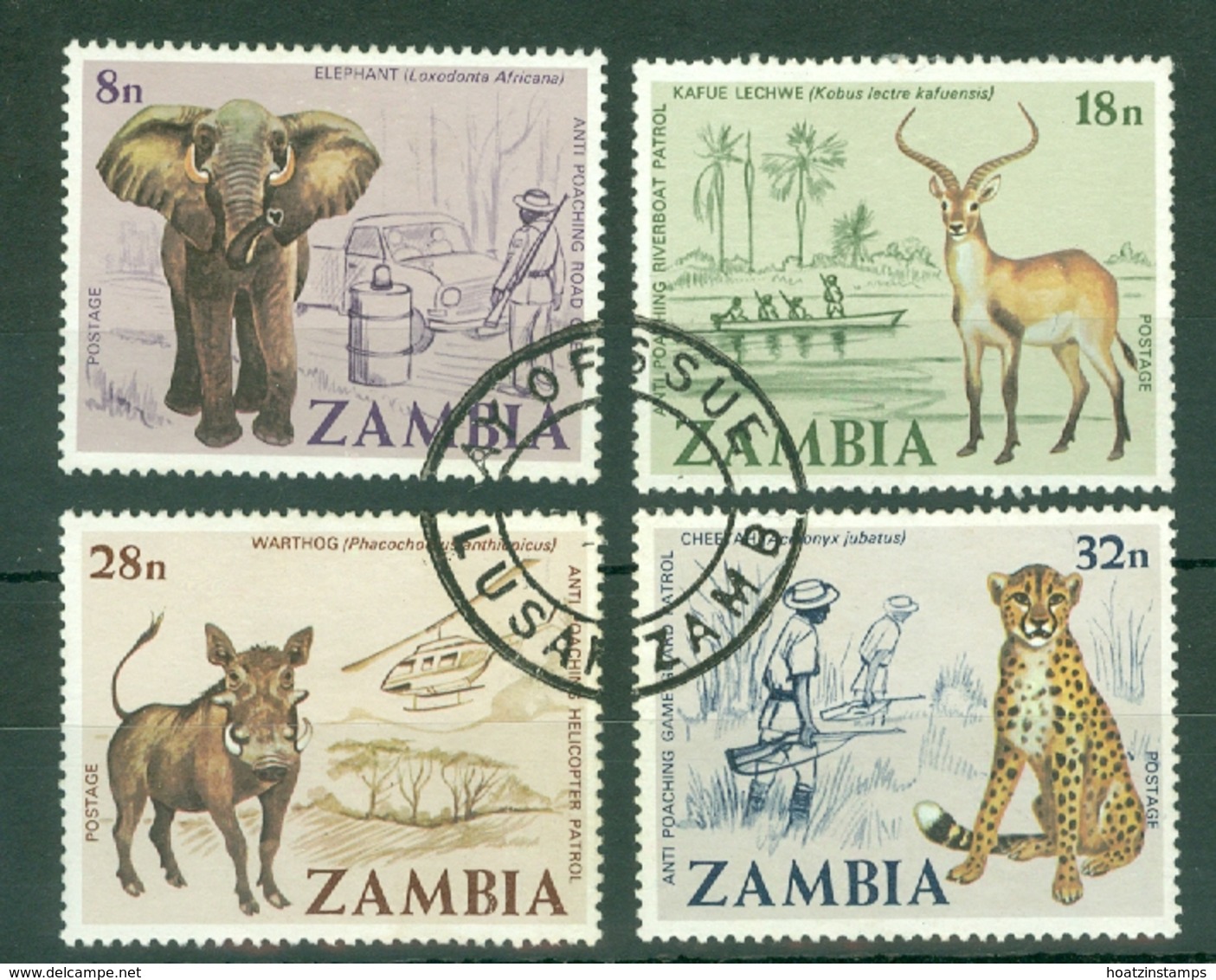 Zambia: 1978   Anti-Poaching Campaign    Used - Zambia (1965-...)