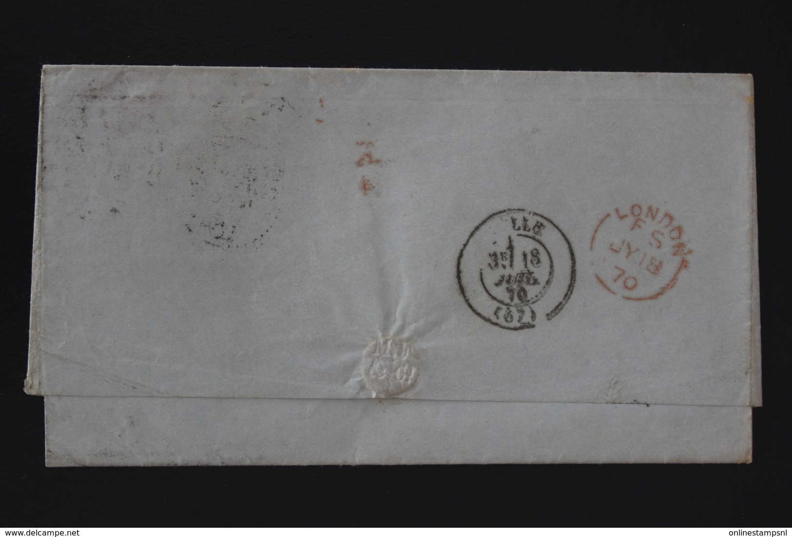 UK Letter Liverpool  -> Lille 1881  SG 141 Plate 5 - Briefe U. Dokumente