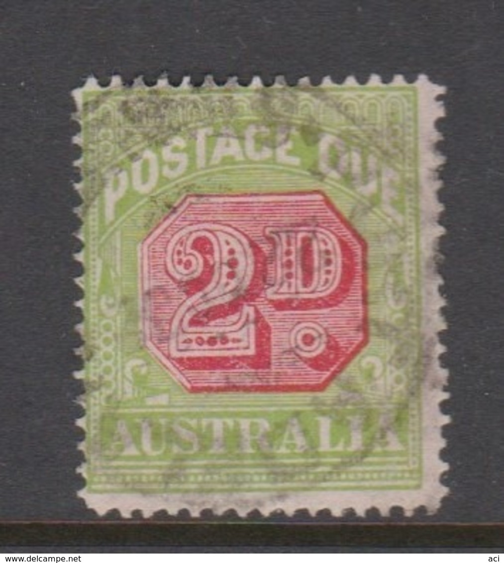 Australia D 102 1931-37 Postage Due 2 D Carmine And Yellow Green,used - Postage Due