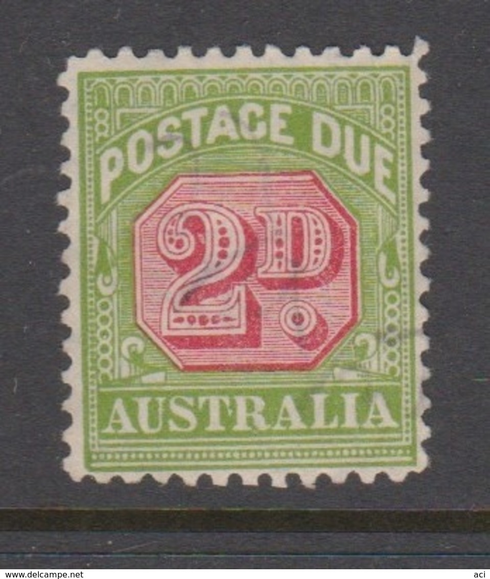 Australia D 107 1931-37 Postage Due 2 D Carmine And Yellow Green,used - Impuestos