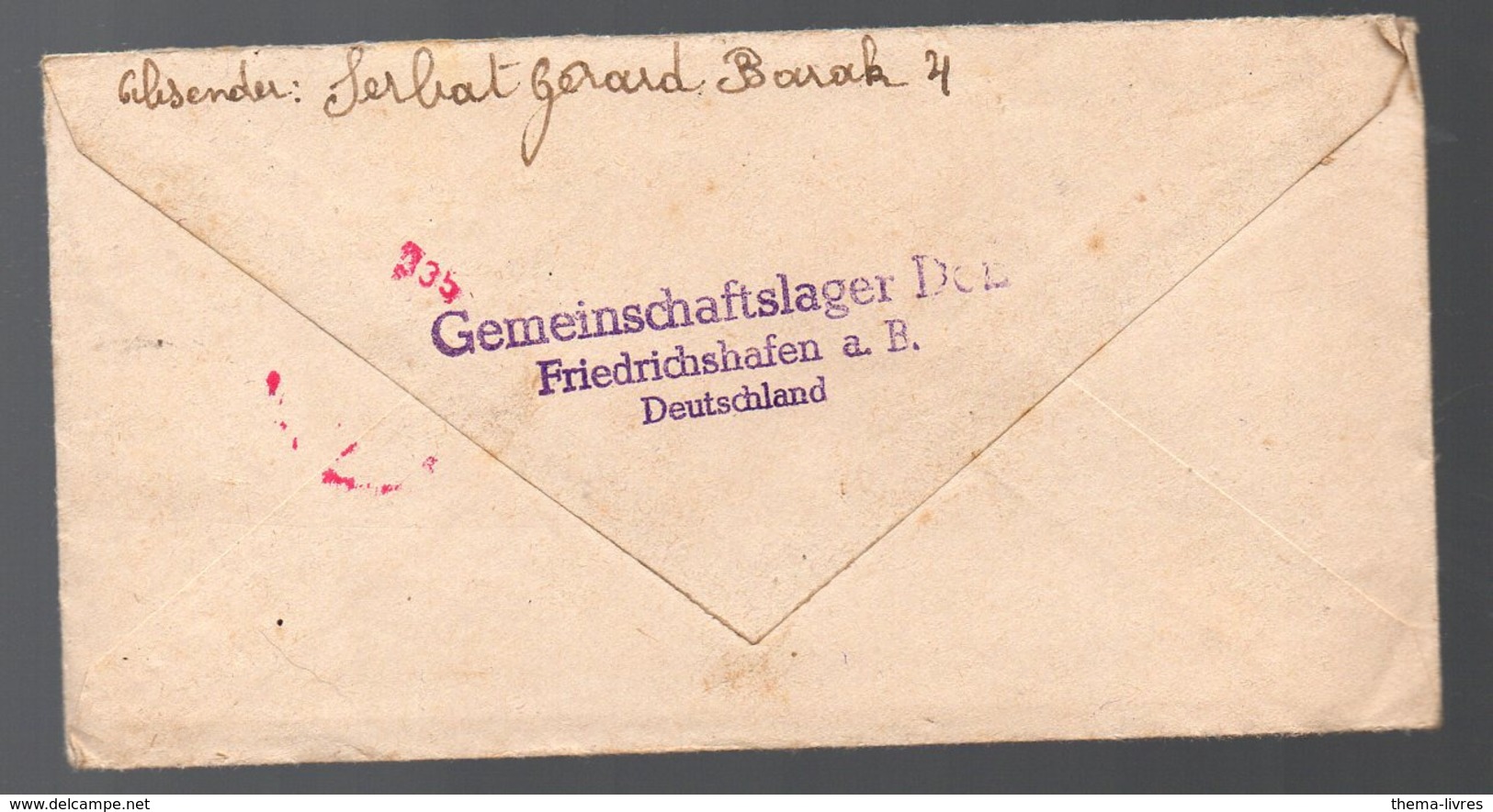 Enveloppe  1943 Avec  Timbre Hitler 25 Pf  (Gemeinschaftslager ) (PPP20277) - Autres & Non Classés