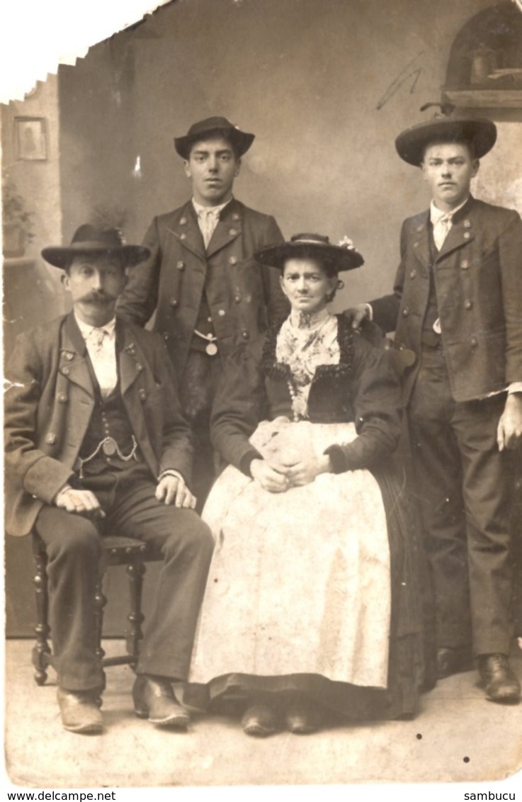 Familienfoto - Photografische Kunstanstalt A. Hierzegger Berchtesgaden Ca 1915 - Fotografie