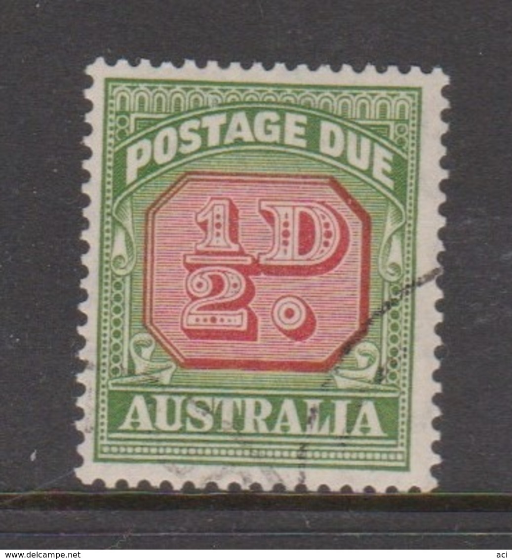 Australia D 119 1946-57 Postage Due Half Penny ,carmine And  Green,used - Segnatasse