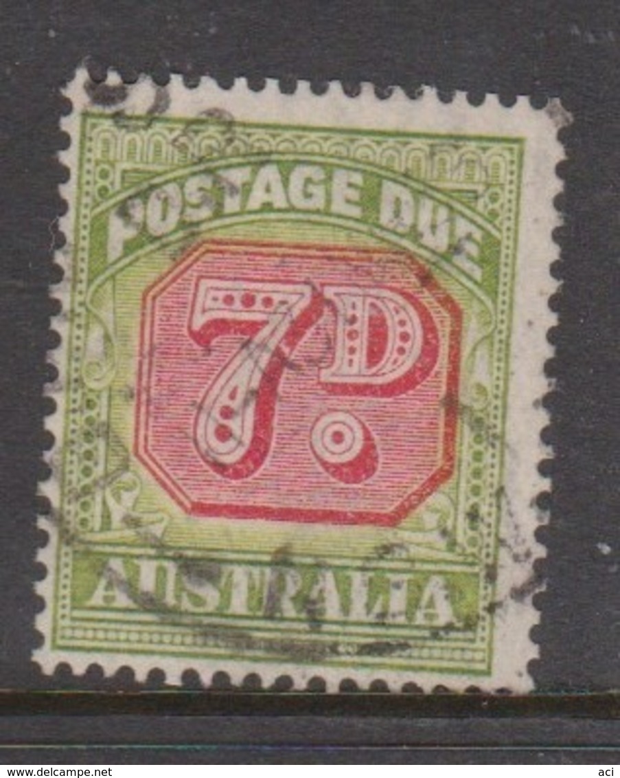 Australia D 126 1946-57 Postage Due ,7d ,carmine And  Green,used - Segnatasse