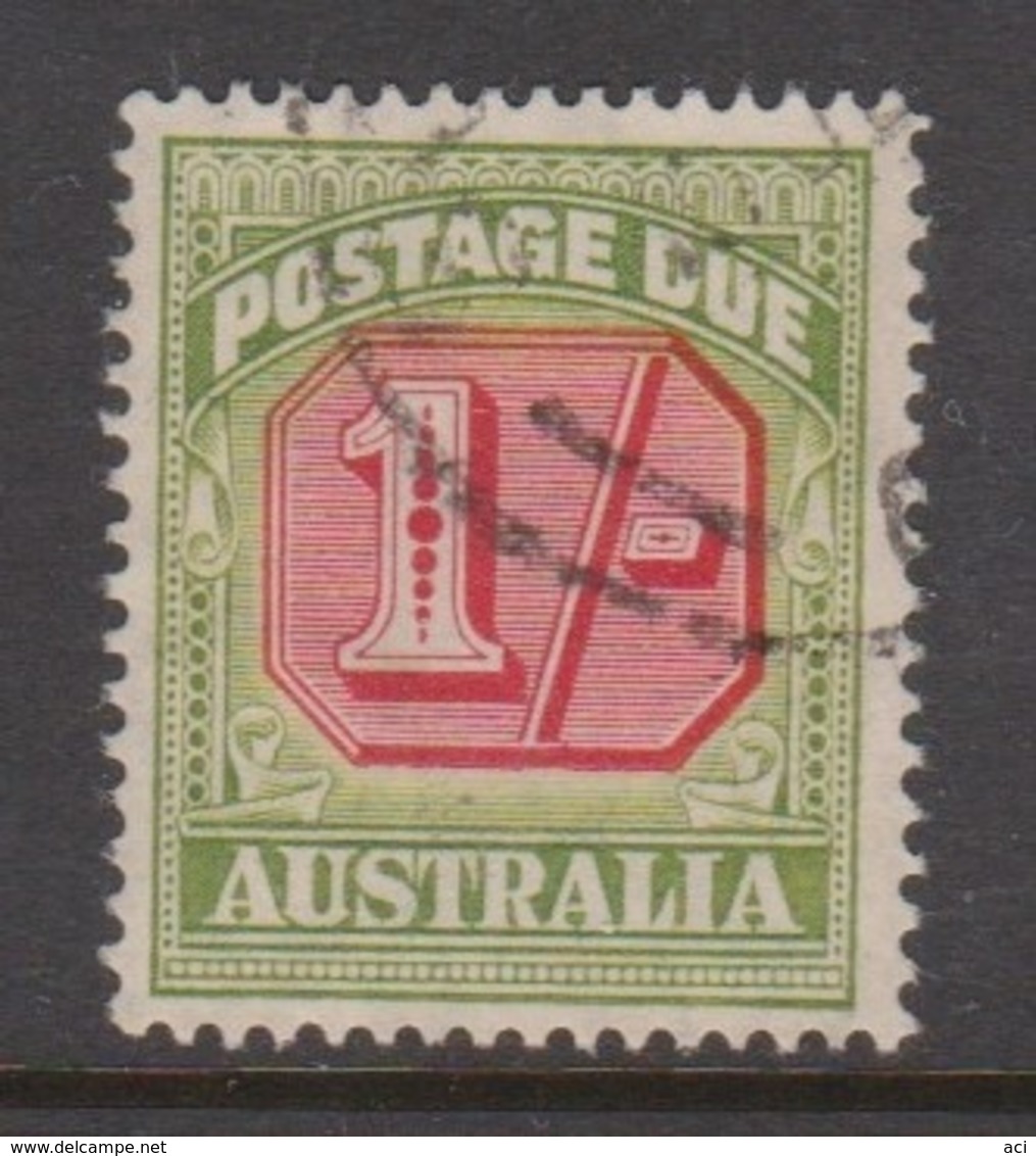 Australia D 128 1946-57 Postage Due ,one Shilling ,carmine And  Green,used - Port Dû (Taxe)