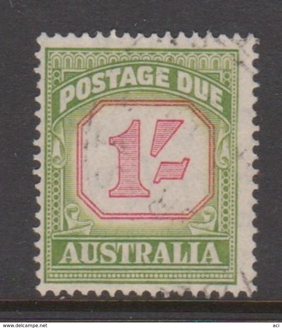 Australia D 129 1953-60 Postage Due ,1 Shilling ,carmine And  Yellow Green,used - Postage Due