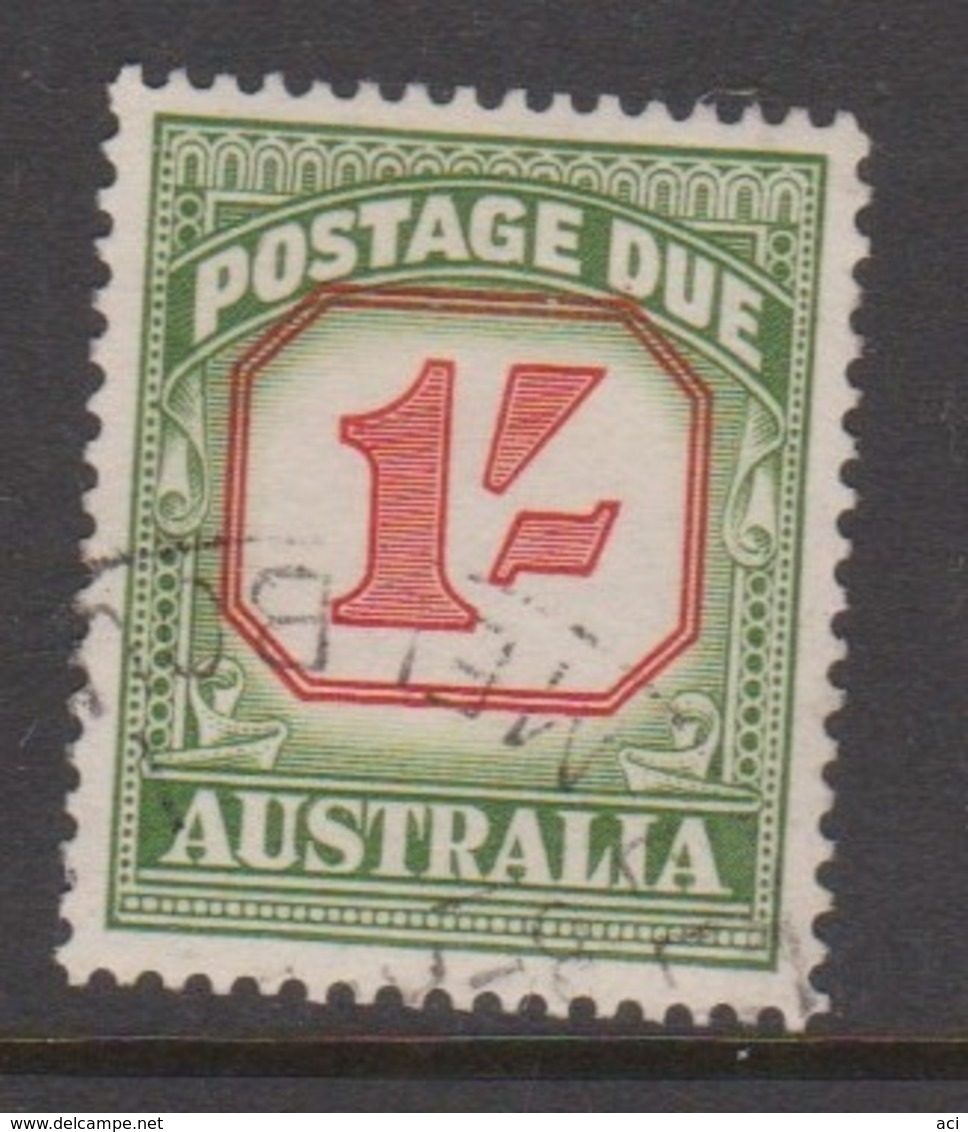 Australia D 140a 1958-60 Postage Due ,One Shilling ,carmine And   Green,no Watermark,used, - Strafport