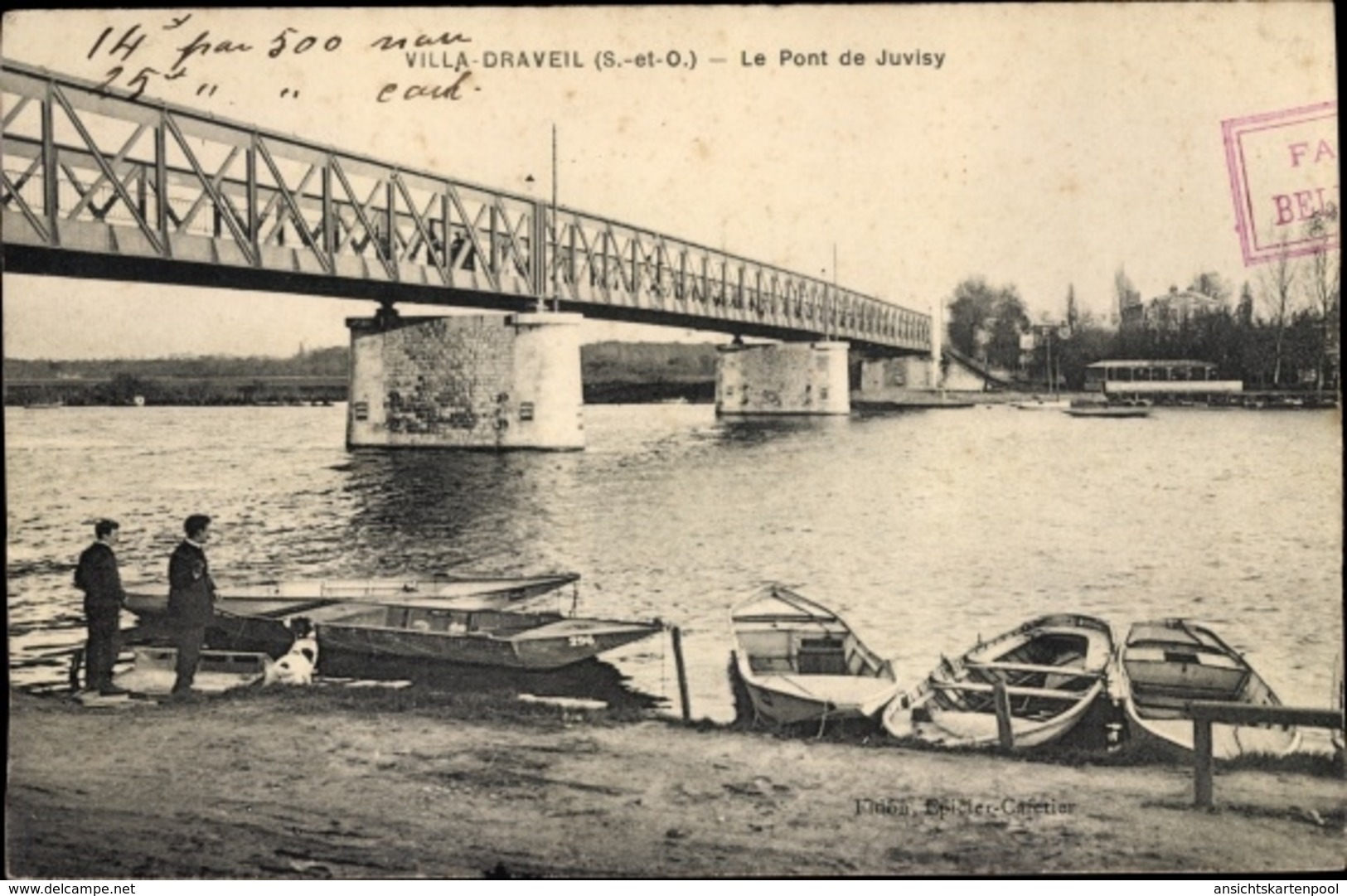 Cp Villa Draveil Essonne, Le Pont De Juvisy - Autres & Non Classés