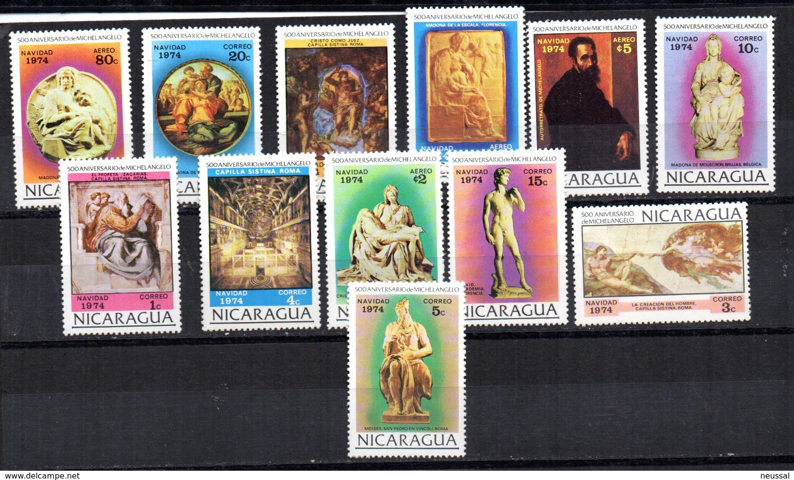 Serie Nº 983/90 + A-825/8 Nicaragua - Nicaragua