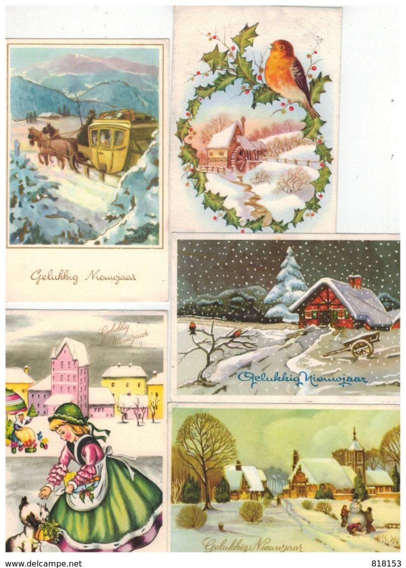 Gelukkig Nieuwjaar  75 Postkaarten - 5 - 99 Cartes
