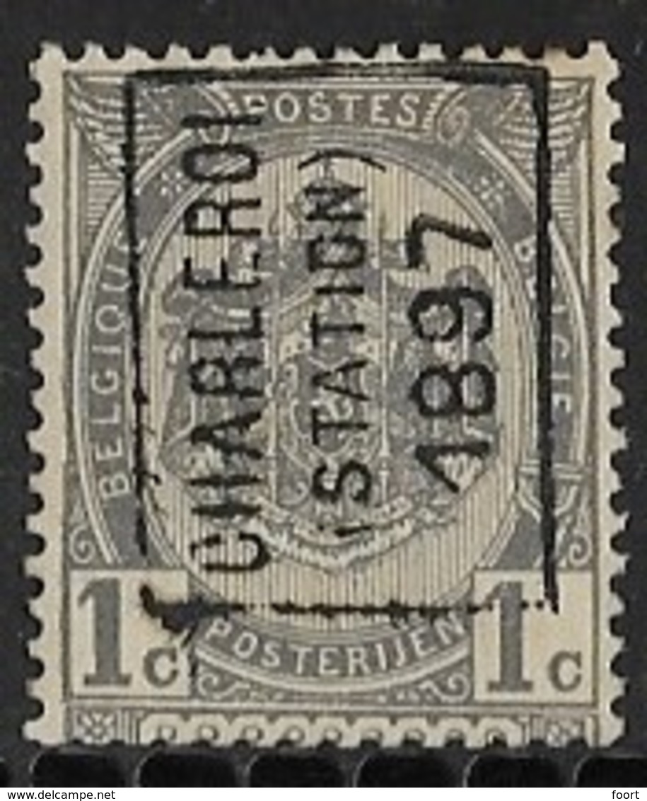 Charleroy Station 1897 Nr. 93Azz - Roller Precancels 1894-99