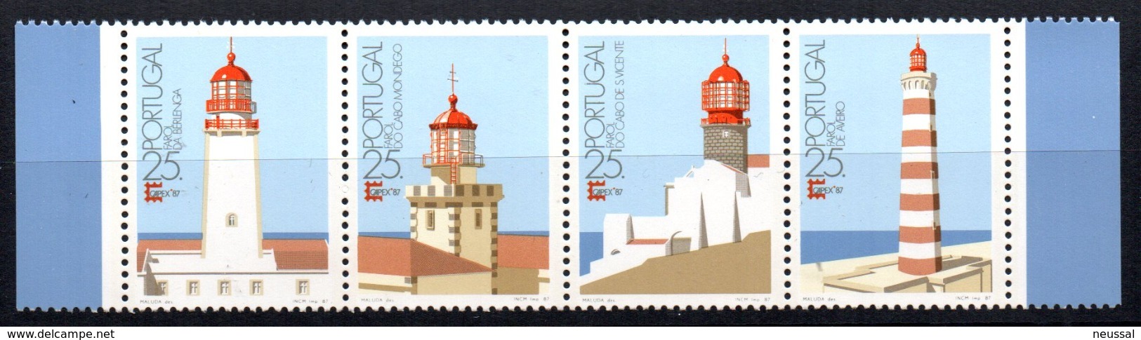 Serie Nº 1700/3  Portugal - Faros