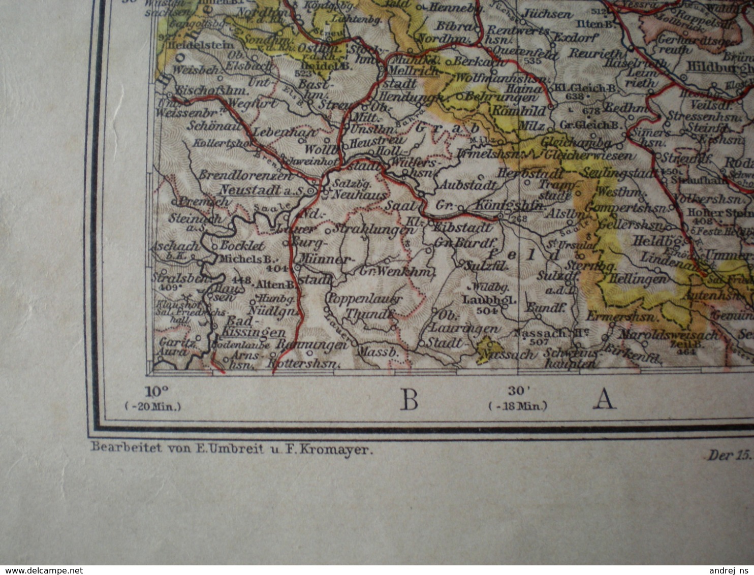 Provinz Sachsen Und Herzogtum Anhalt Velhagen Klafings Volks Und Fanilien Atlas A Schober Leipzig 1901 Big Map - Mapas Geográficas