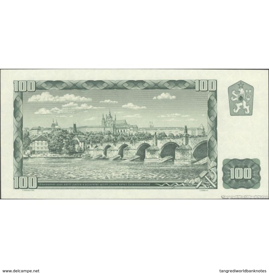 TWN - CZECH REPUBLIC 1L - 100 Korun ?eských 1961 (1990-92) Series M - Adhesive Stamp On CZECHOSLOVAKIA 91L UNC - Repubblica Ceca
