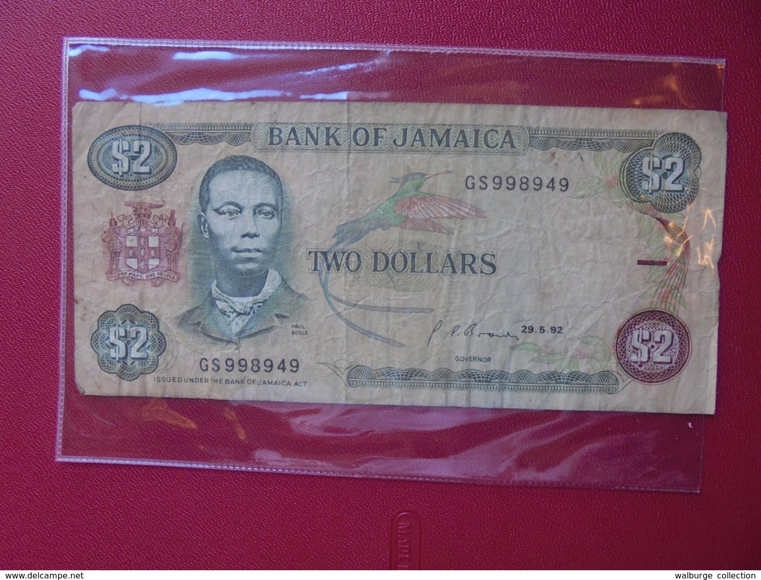 JAMAIQUE 2$ 1992 CIRCULER (B.7) - Jamaique