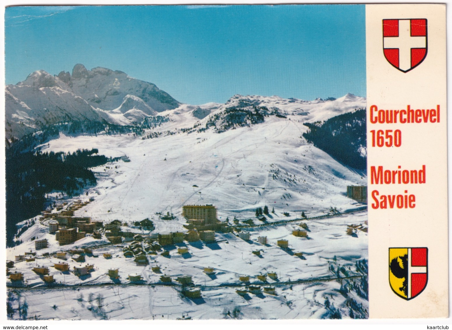 Courchevel 1650 - Vue Générale Aérienne - Les Pistes Et Massif De La Portetta   - (Moriond, Savoie) - Courchevel