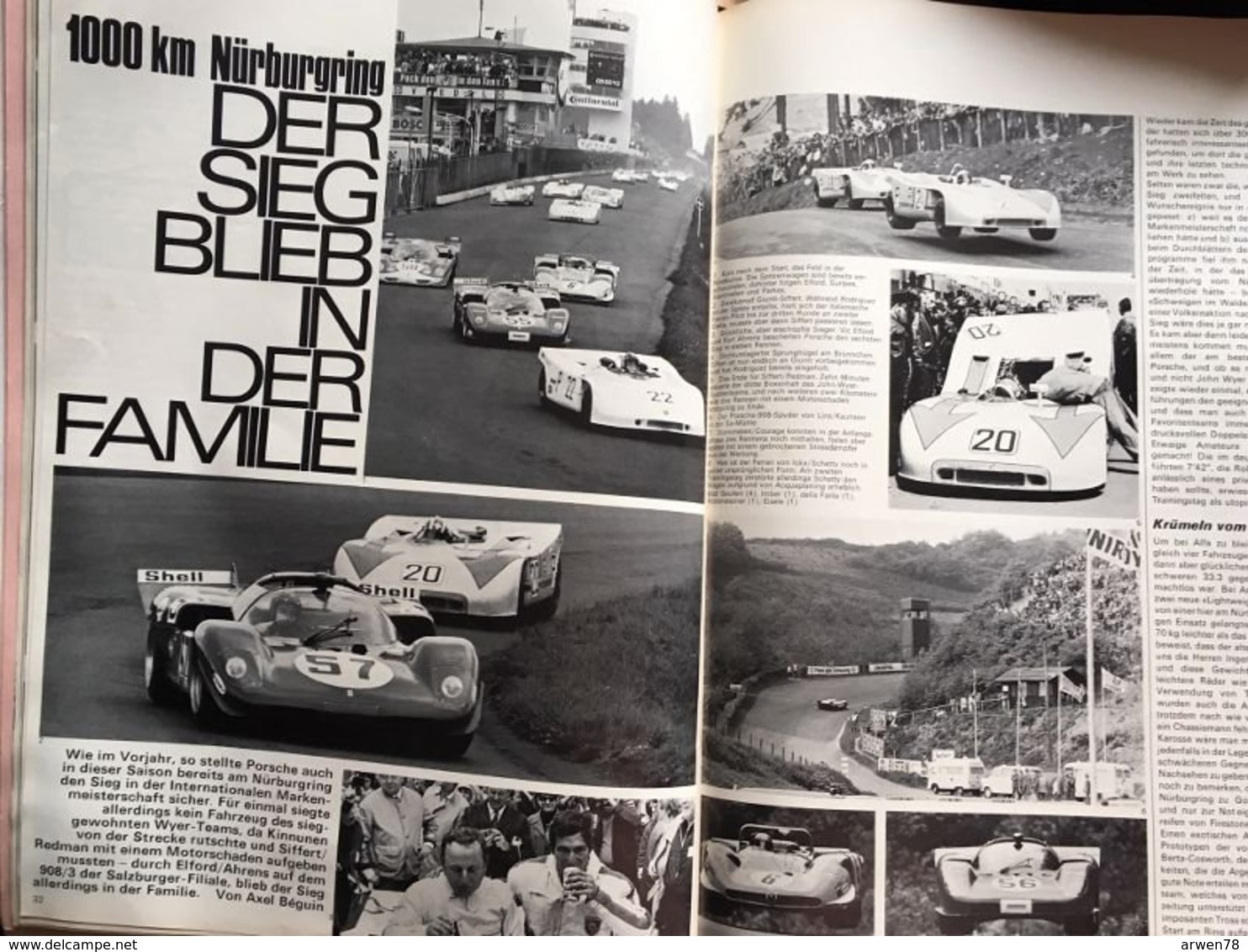 Revue Powerslide Motorsport Juillet 1970 Sport Automobile Le Mans Nurburgring Indianapolis Voir Sommaire - Deportes