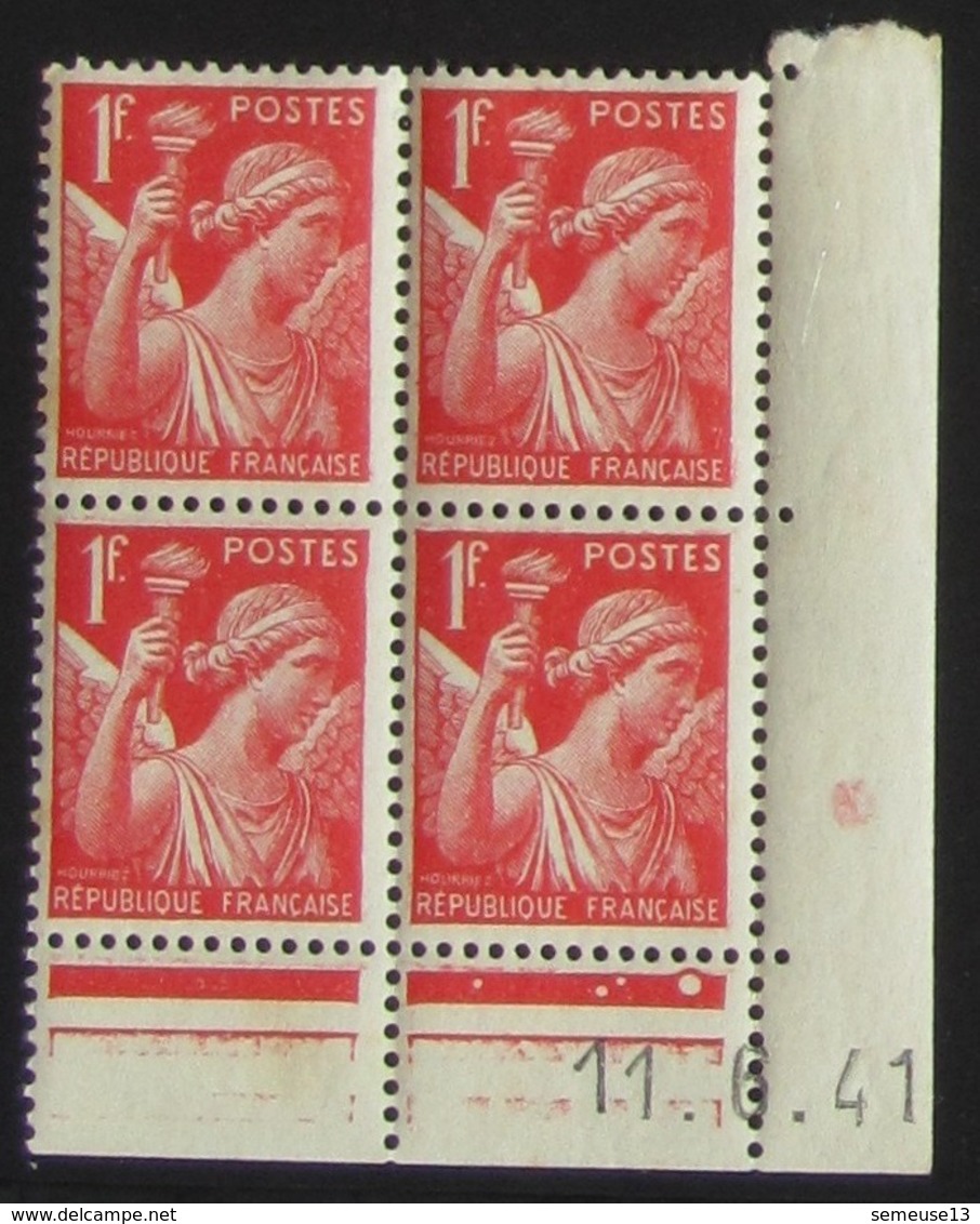 IRIS  En Bloc De 4 Coin Daté - Pas Cher - 1932-39 Peace