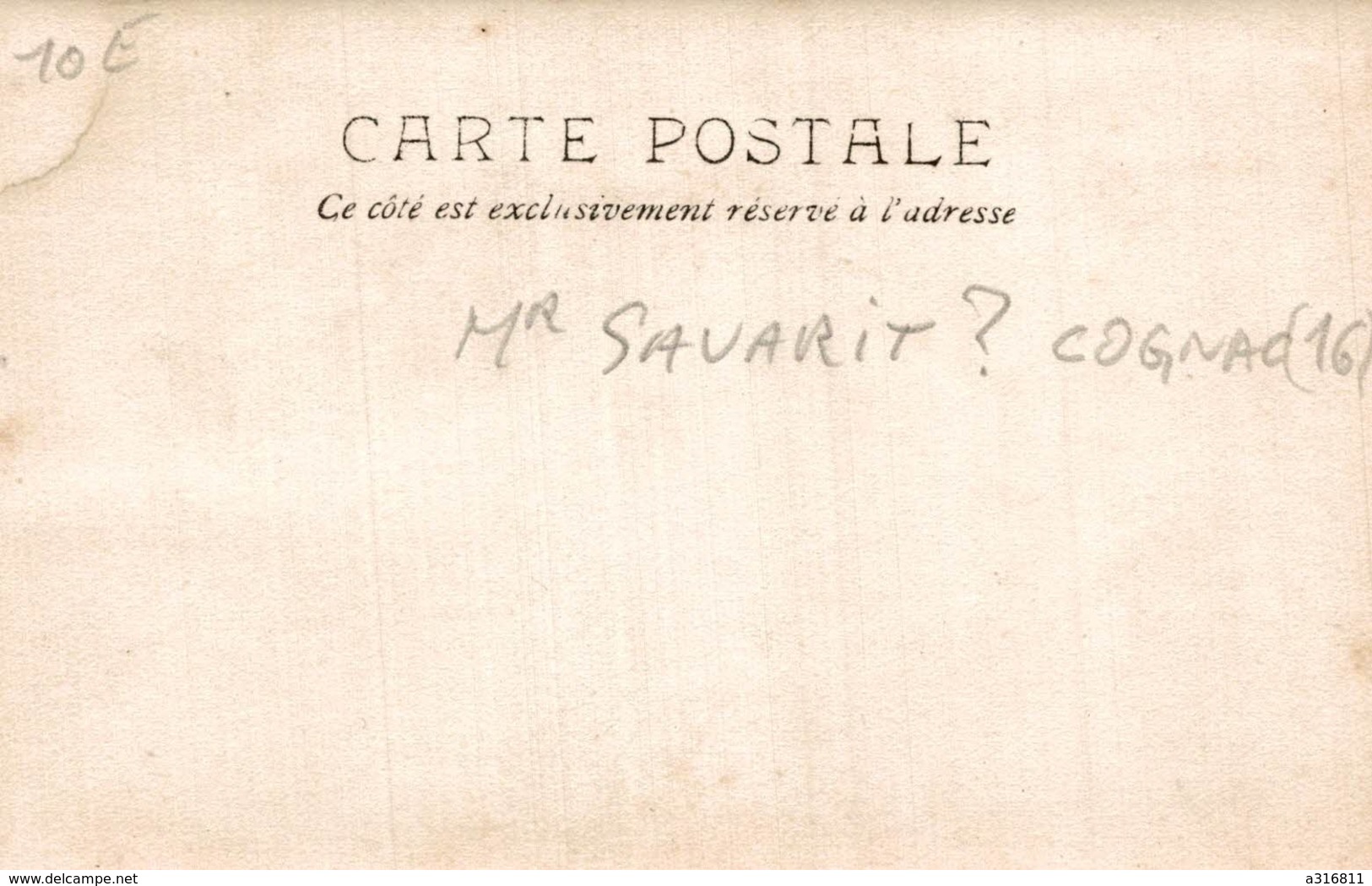 COGNAC MR SAVARIT ET SA VOITURE (carte Photo) - Cognac
