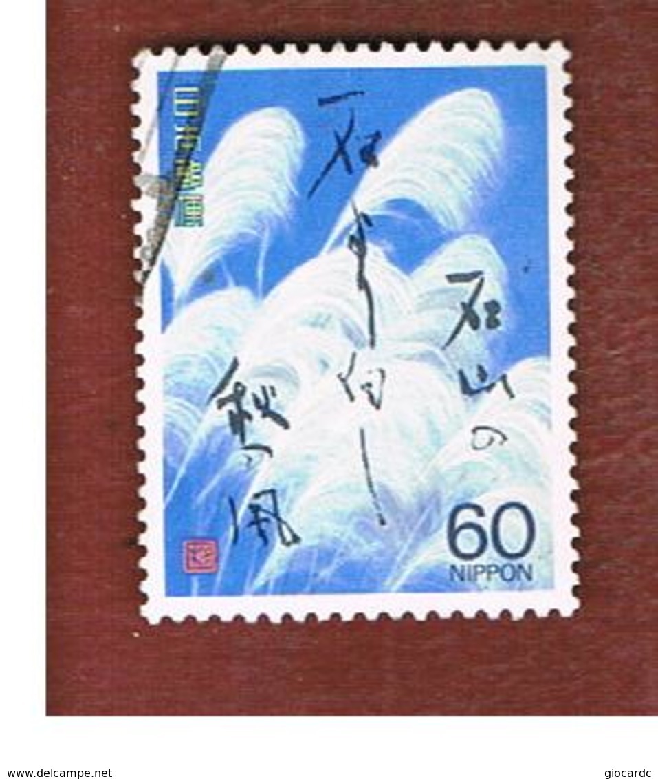 GIAPPONE  (JAPAN) - SG 1983 -   1989  TRAVEL DIARY BY  BASHO MATSUO: PLANTS (NATADERA)   - USED° - Usati