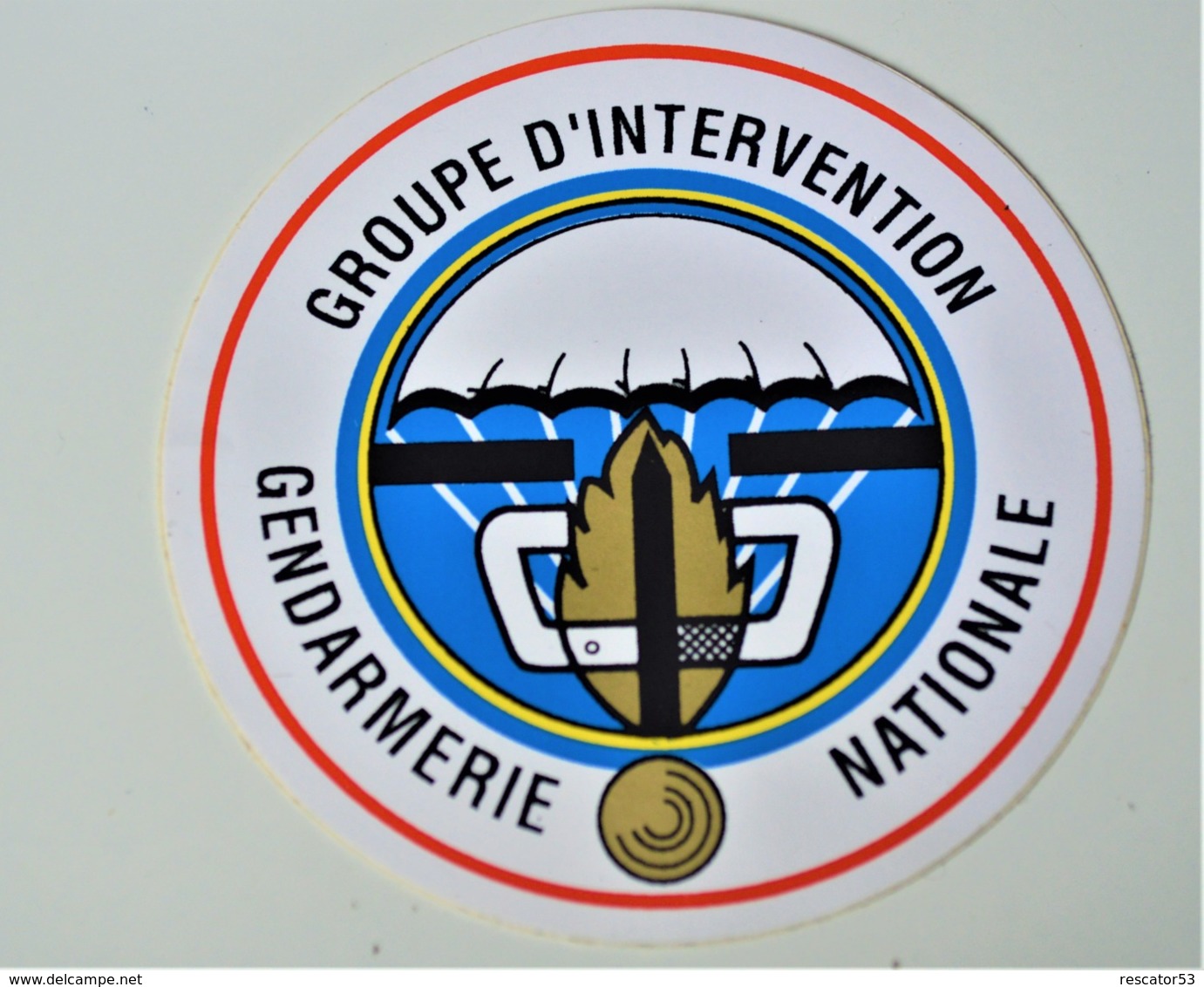 Rare Autocollant Groupement D'Intervention Gendarmerie Nationale GIGN - Autres & Non Classés