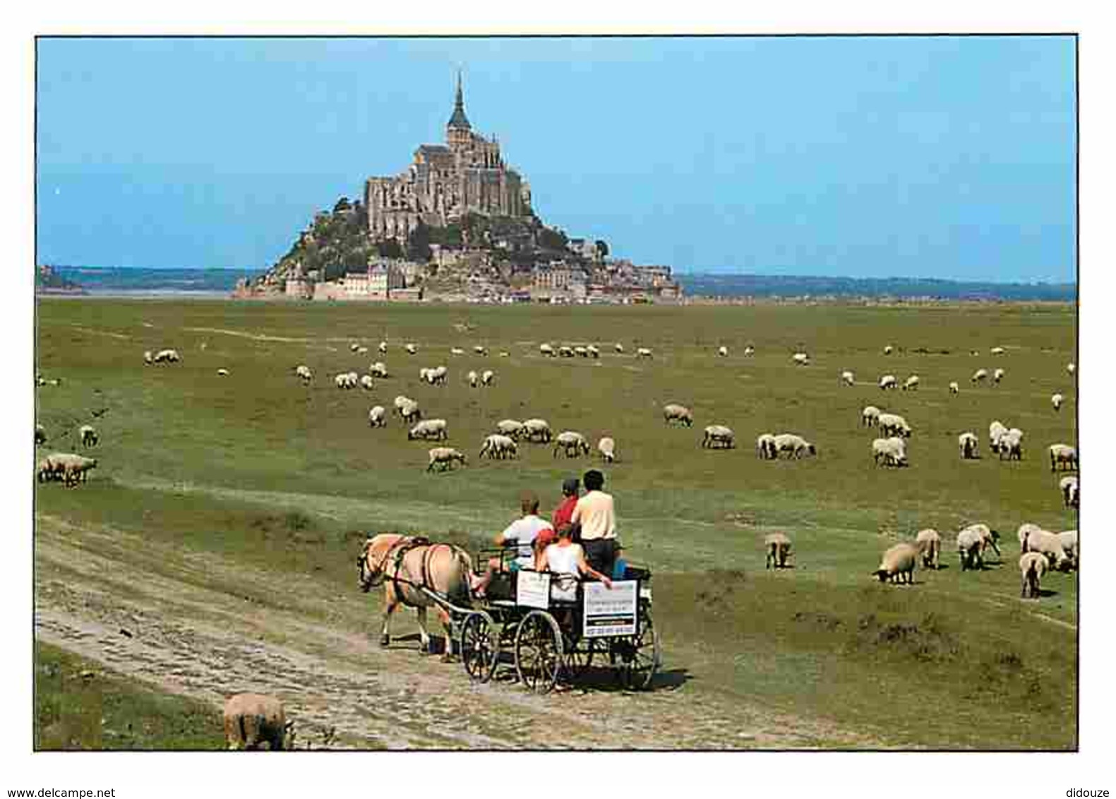 50 - Le Mont Saint Michel - Vue Générale - Moutons - Chevaux - Attelage - Carte Neuve - Voir Scans Recto-Verso - Le Mont Saint Michel