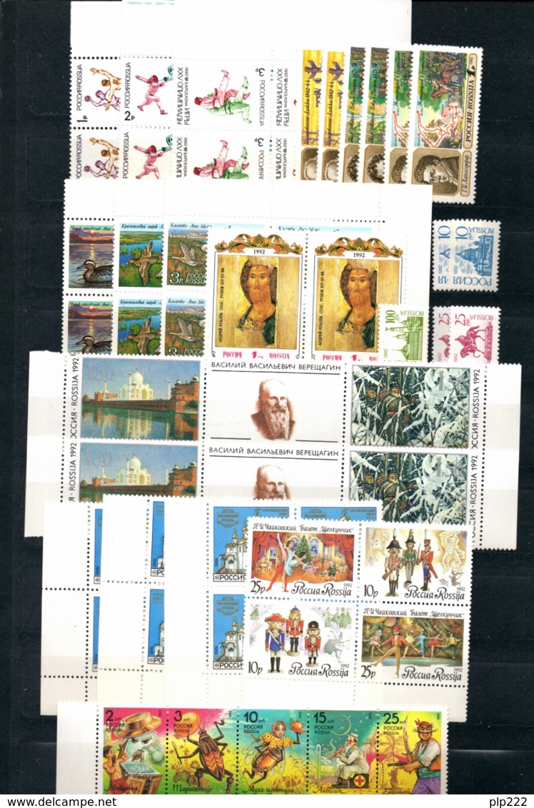 Russia 1985/96 Accumulation Single Set,+S/S + Block Of 4 **/MNH VF - Collezioni