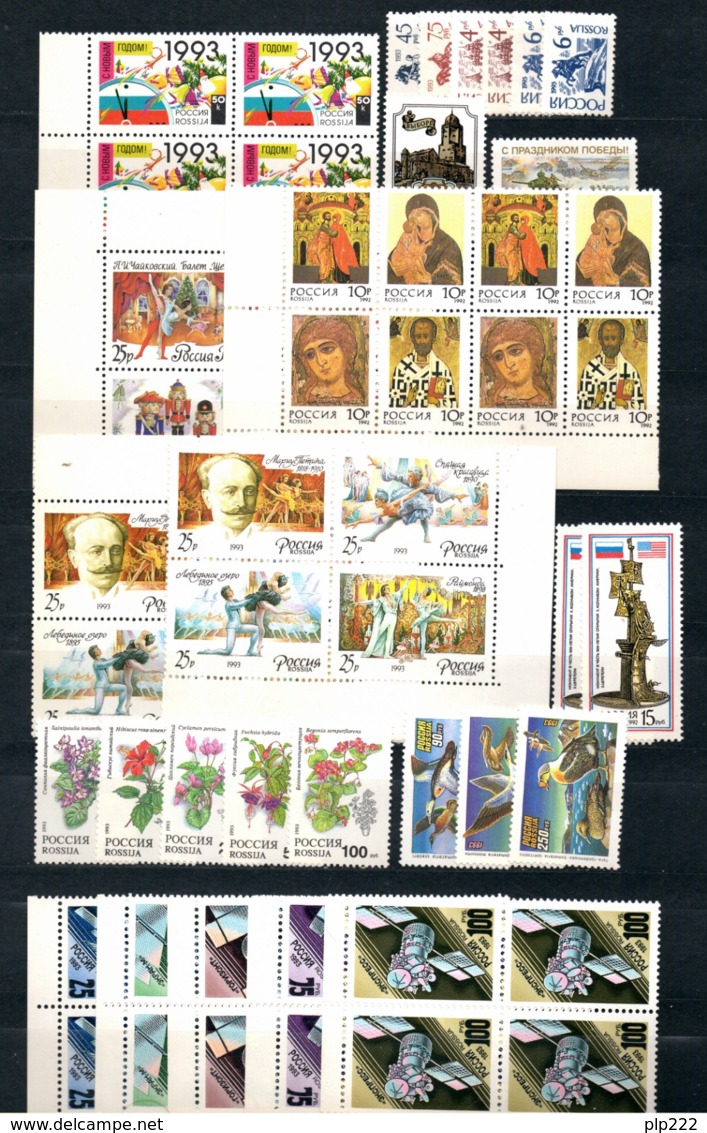 Russia 1985/96 Accumulation Single Set,+S/S + Block Of 4 **/MNH VF - Collezioni