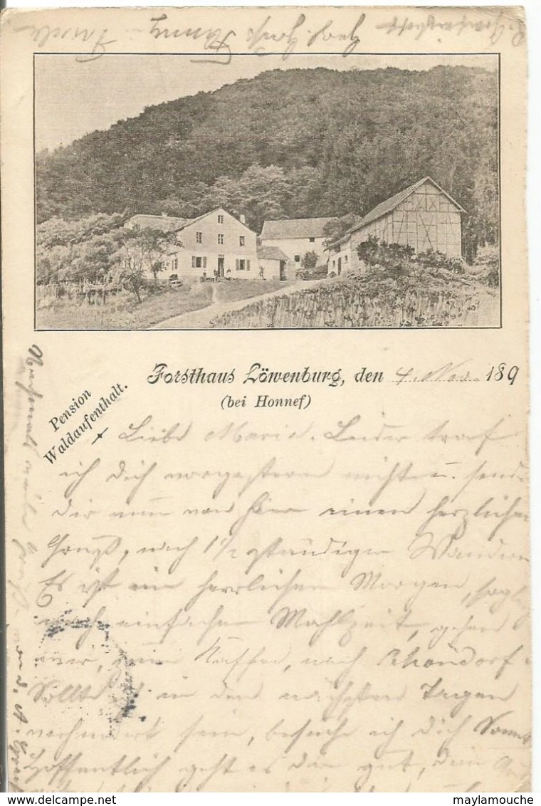 Torsthaus  Lowenburg Honnef 1897 - Bad Honnef