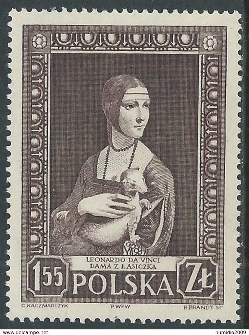 1956 POLONIA LEONARDO DA VINCI MNH ** - UR42-9 - Neufs