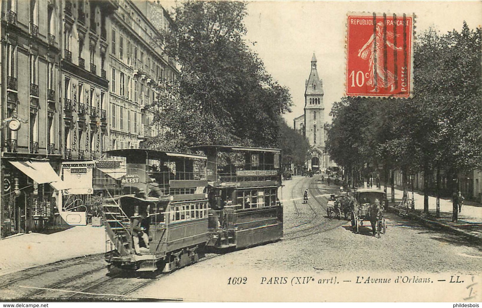 PARIS  14eme Arrondissement  Avenue D'orleans  TRAMWAYS - Arrondissement: 14