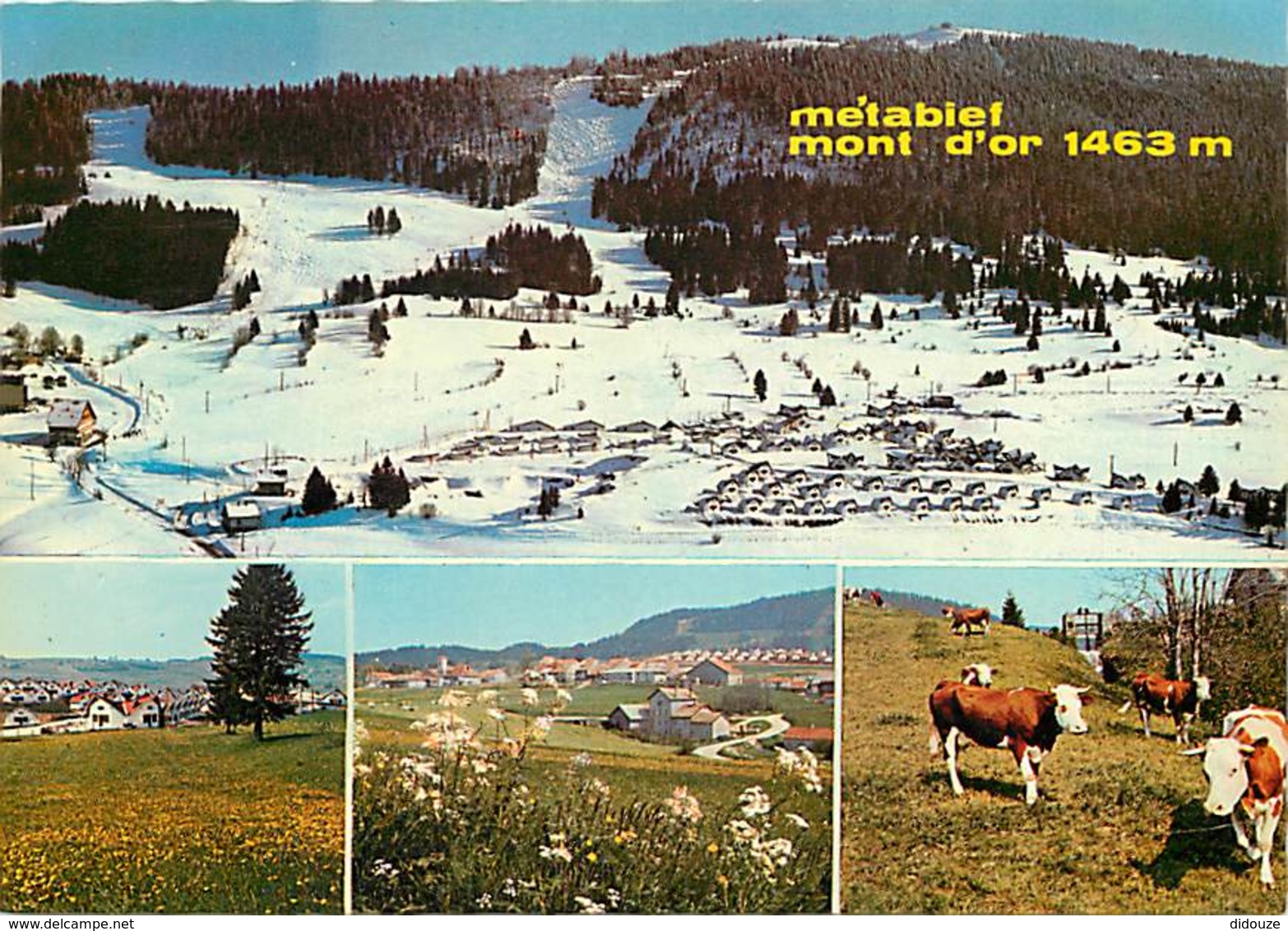 25 - Métabief - Mont D'Or - Multivues - Vaches - Carte Neuve - Voir Scans Recto-Verso - Other & Unclassified