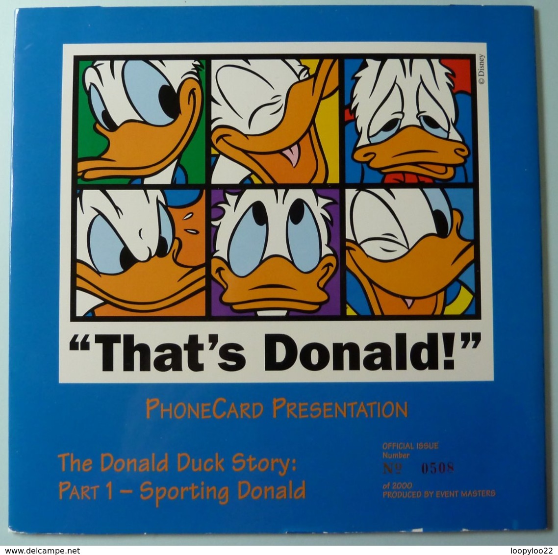 New Zealand - GPT - Set Of 3 - Donald Duck Story Part 1 - Limited Edition 2000ex - Mint In Folder - New Zealand