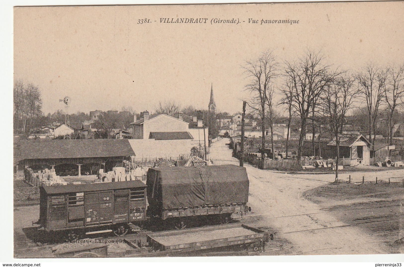 Villandraut ( Gironde), Vue D'ensemble:Entreprise, Ligne Chemin De Fer, Wagons - Sonstige & Ohne Zuordnung