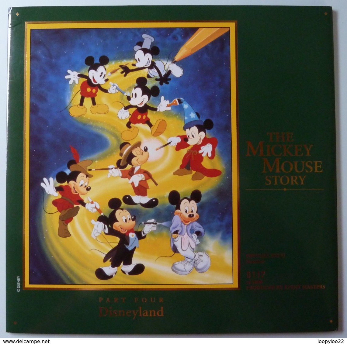 New Zealand - GPT - Disney - Mickey Mouse Story - Part 4 - Disneyland - 3 Cards - 1000ex - Collector Folder - Mint - New Zealand