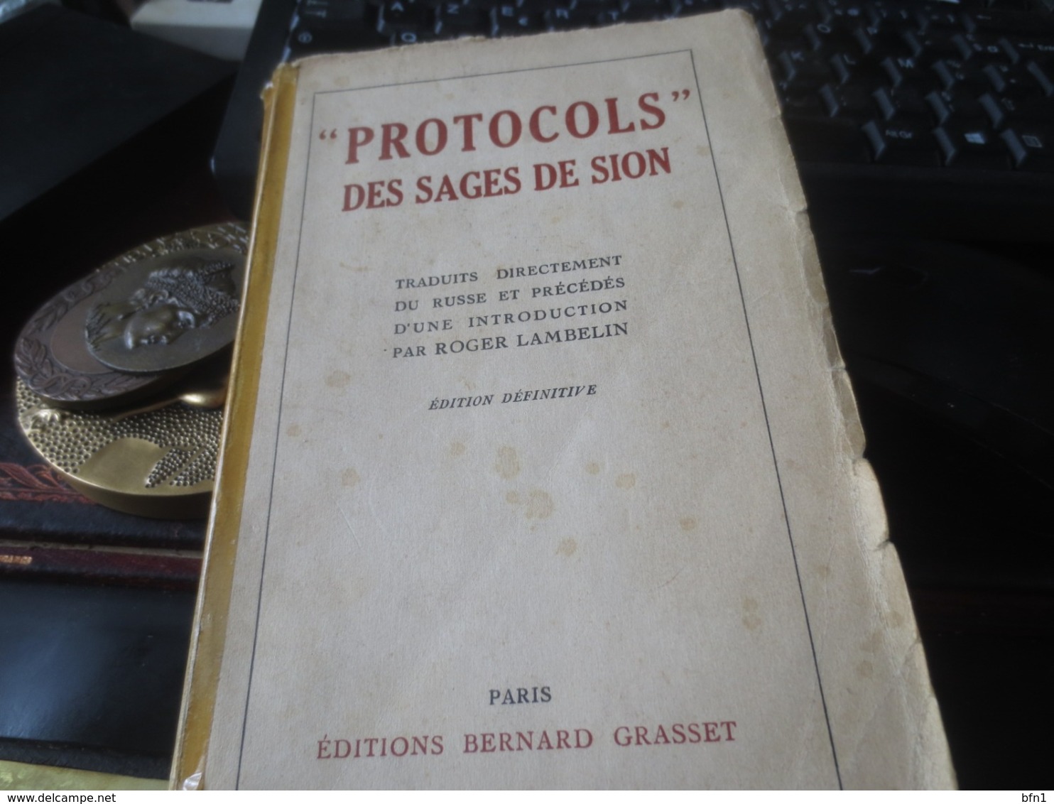 "PROTOCOLS"  DES SAGES DE SION- 1937- Préface De Roger LAMBELIN - Esotérisme