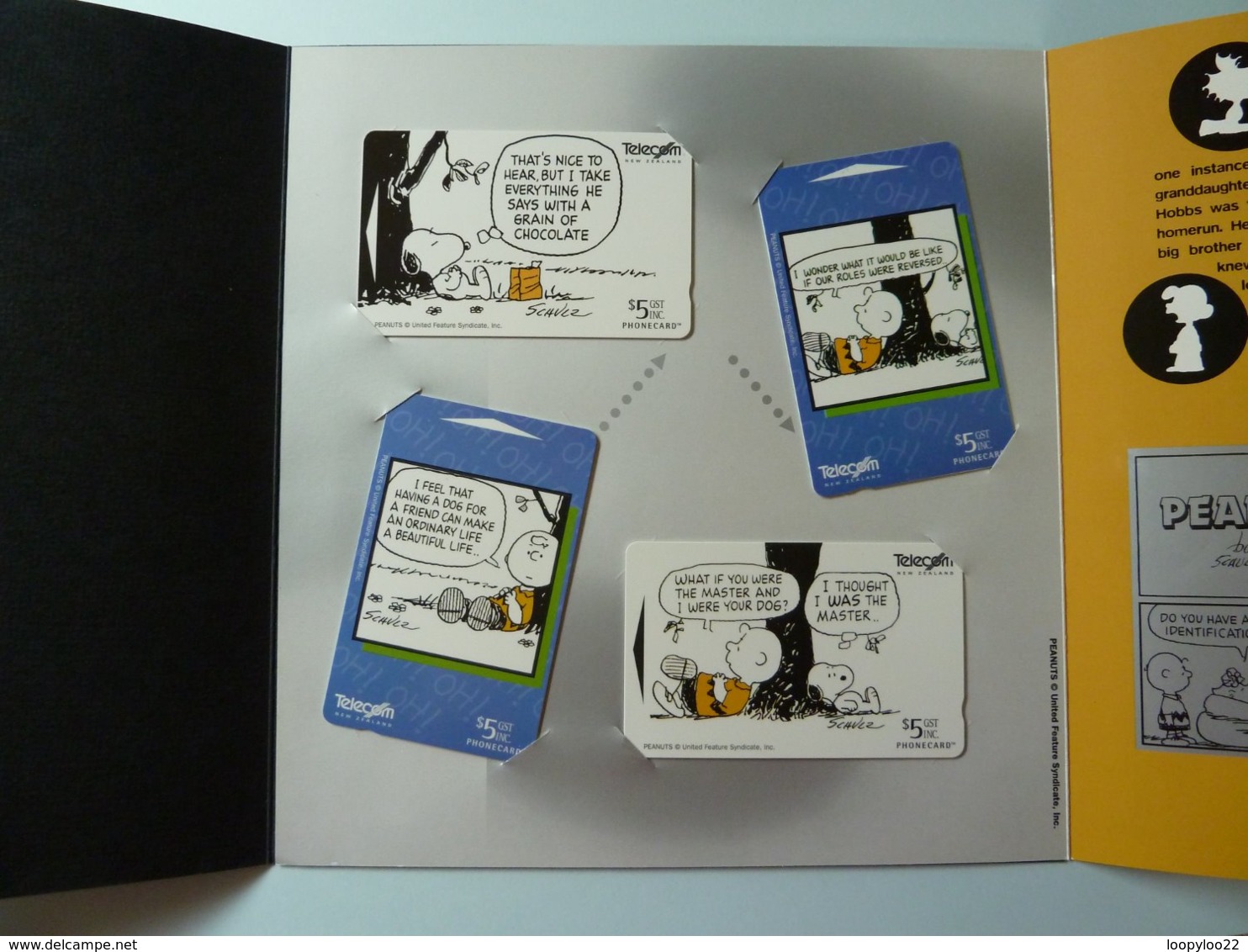New Zealand - GPT - Peanuts Part 1 - Charlie Brown - Set Of 4 - NZ-D-126/129 - Collector Folder - Mint - Nueva Zelanda