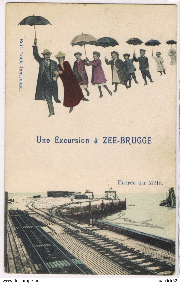 Une Excursion à ZEE-BRUGGE Entrée Du Môle - Zeebrugge