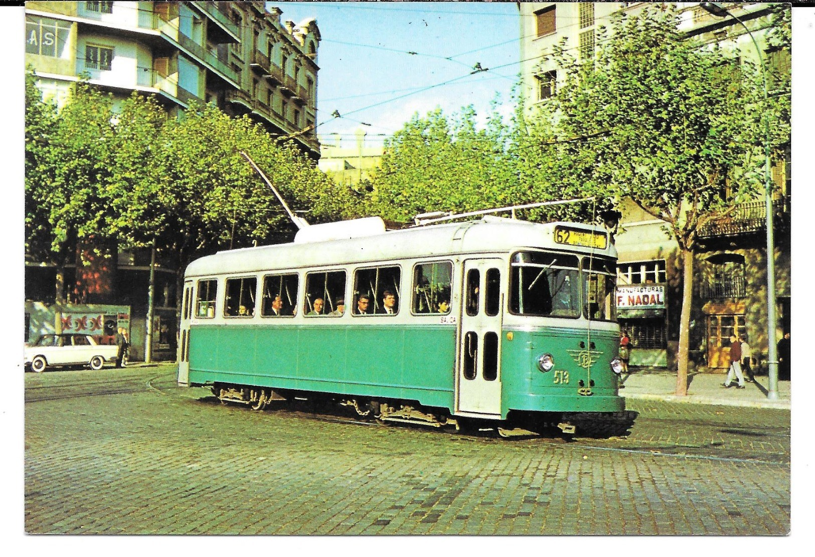Cpsm Tram-Vies De Barcelona  / Passeig De Sant Joan  (octobre 1964). - Barcelona