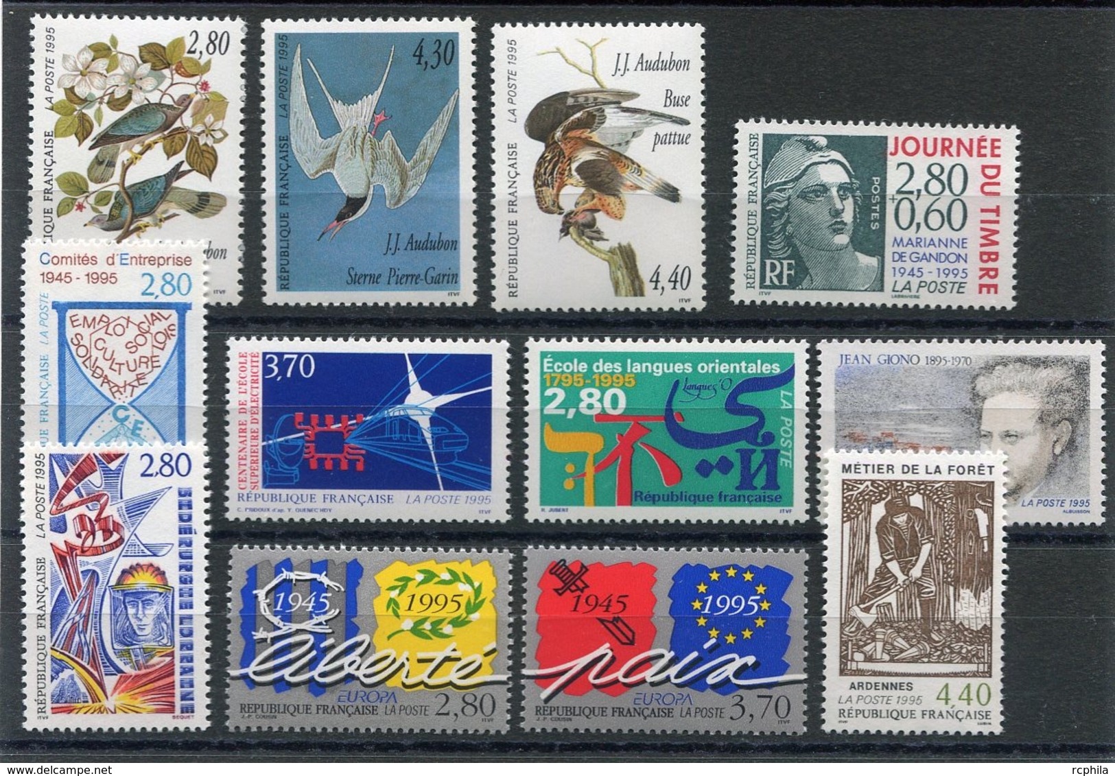 RC 13544 FRANCE 1995 LOT DE TIMBRES A LA FACIALE NEUFS ** - Ungebraucht